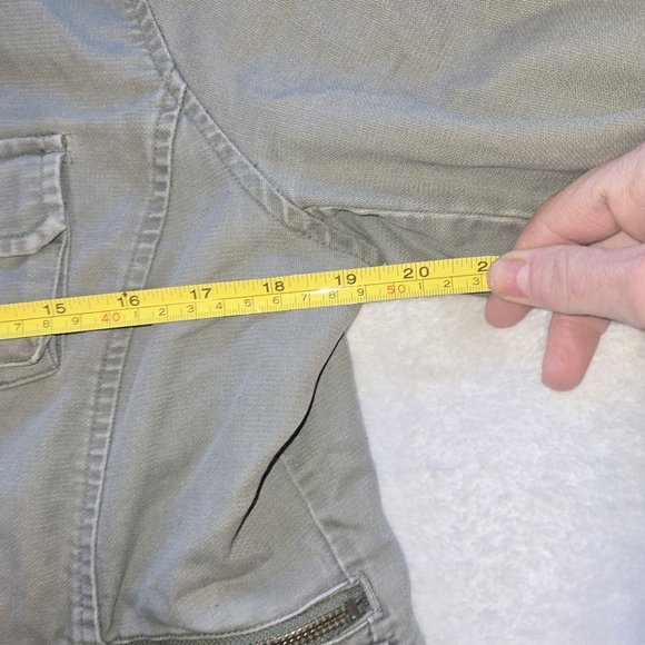 Women's Green Military Style Utility Jacket Old Navy Size XL Y2K - Picture 6 of 10